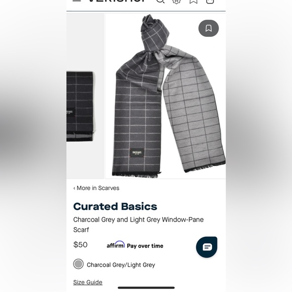 CURATED BASICS - 100% silk scarf - Picture 1 of 5